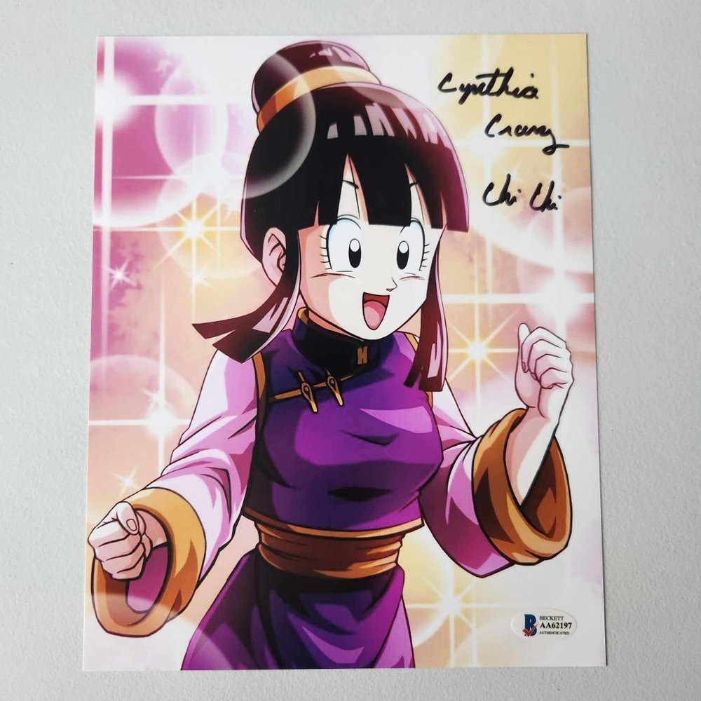 Dragon Ball Z Chi Chi Autograph 8x10 Signed by Cynthia Cranz - Beckett COA